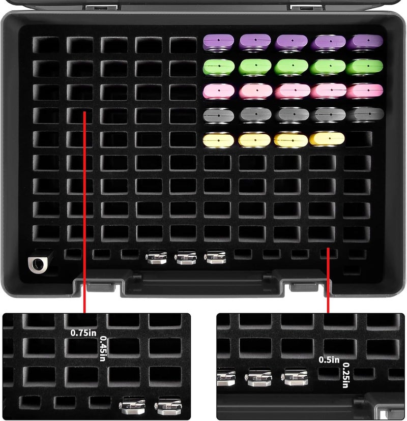 FULLCASE Flash Drive Case USB Memory Stick SD Card Storage Organizer- Holds 134pcs Thumb Drive Electronic Accessories Holder for Sandisk/for Samsung/for Inland/for PNY/for Netac (Black) - Image 2